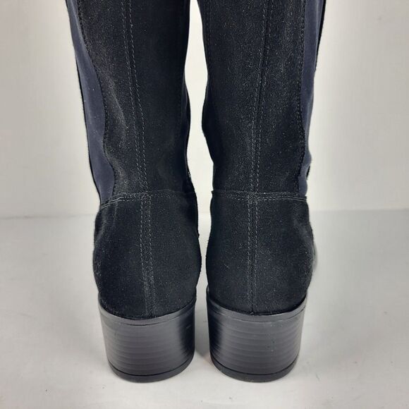 Bos & Co Jemmy Knee High Tall Boots Suede Pull on Side Zip EU39 US 8-85 - Picture 7 of 14